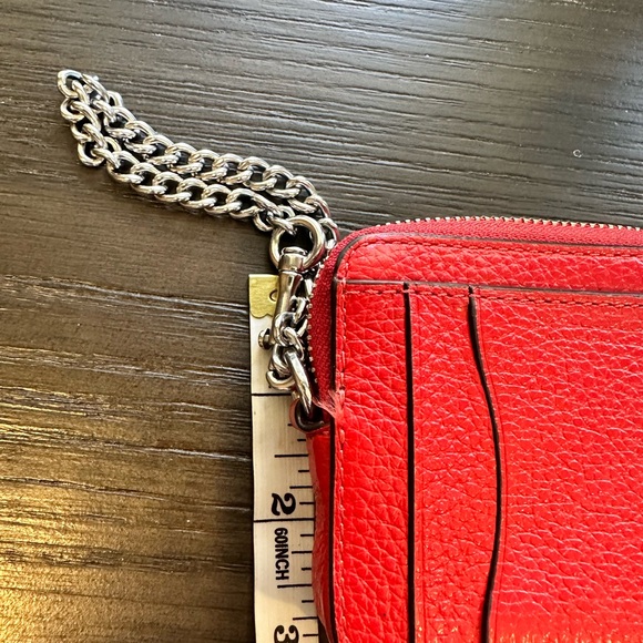 Coach Red Leather Wallet - Picture 3 of 5